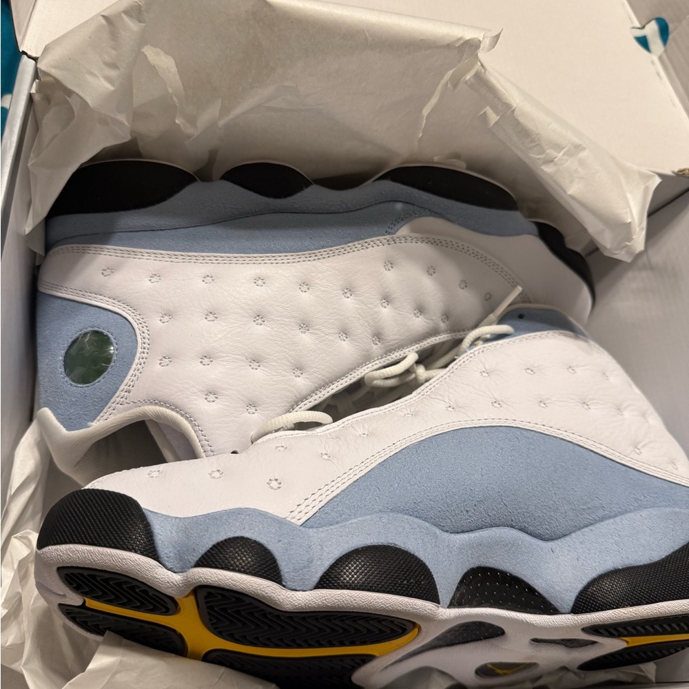 Air Jordan Retro Sneakers - White and Blue